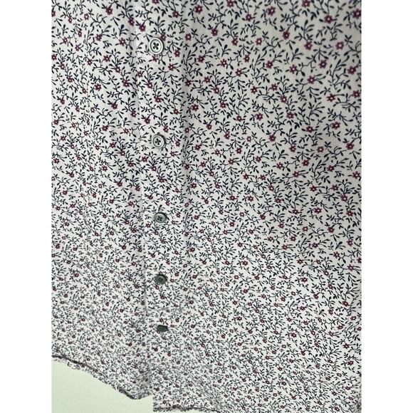 Express Floral Fitted Men's Floral Light Pink Cotton Button Down Shirt xsmall - Picture 2 of 5